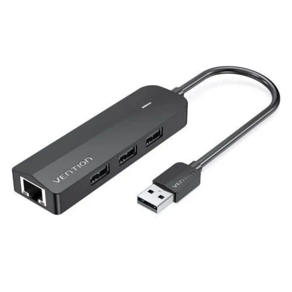 Vention USB-C to USB 3.0*3, RJ45, Micro-B HUB 0.15M 