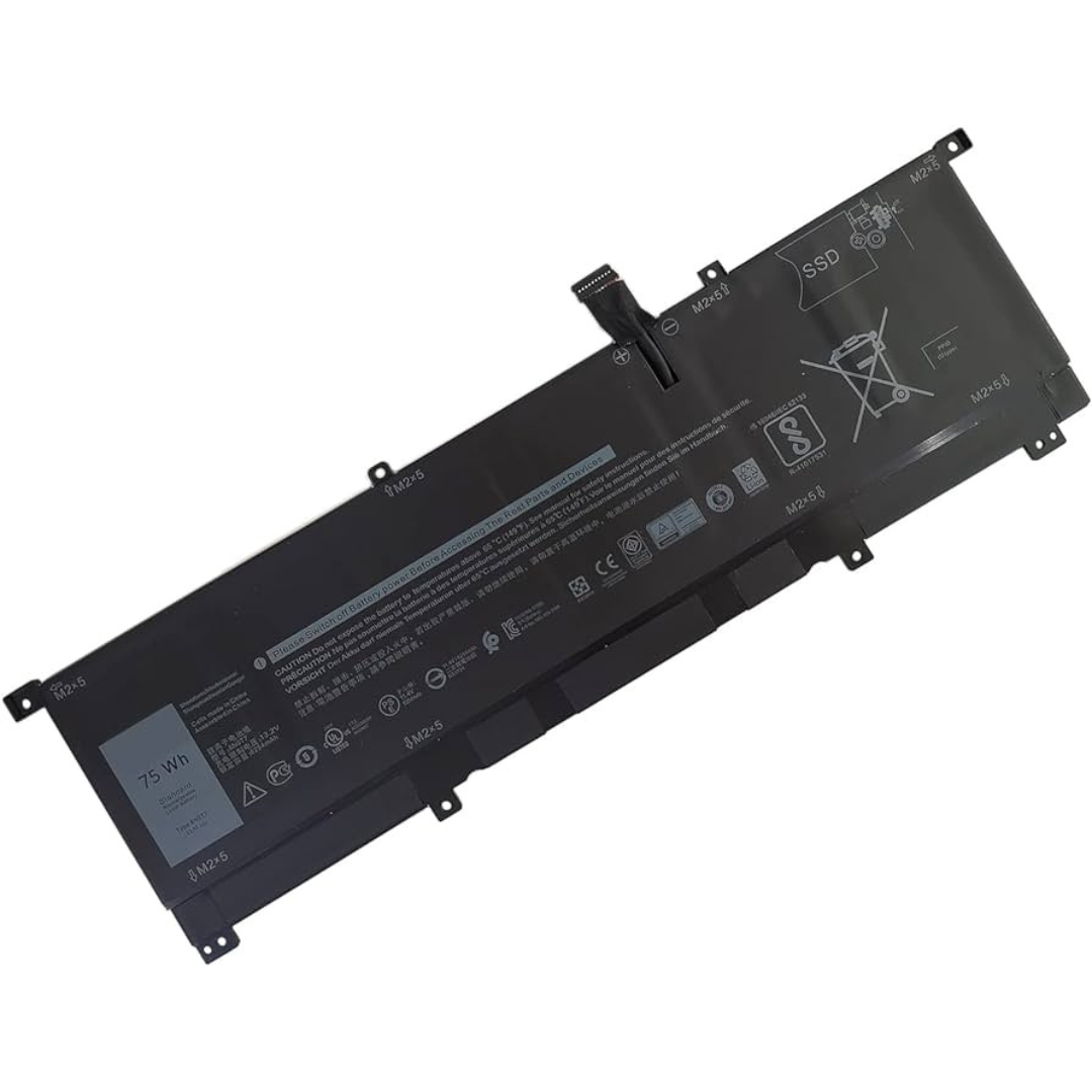 Original 74Wh Dell 8n0t7 08N0T7 battery4