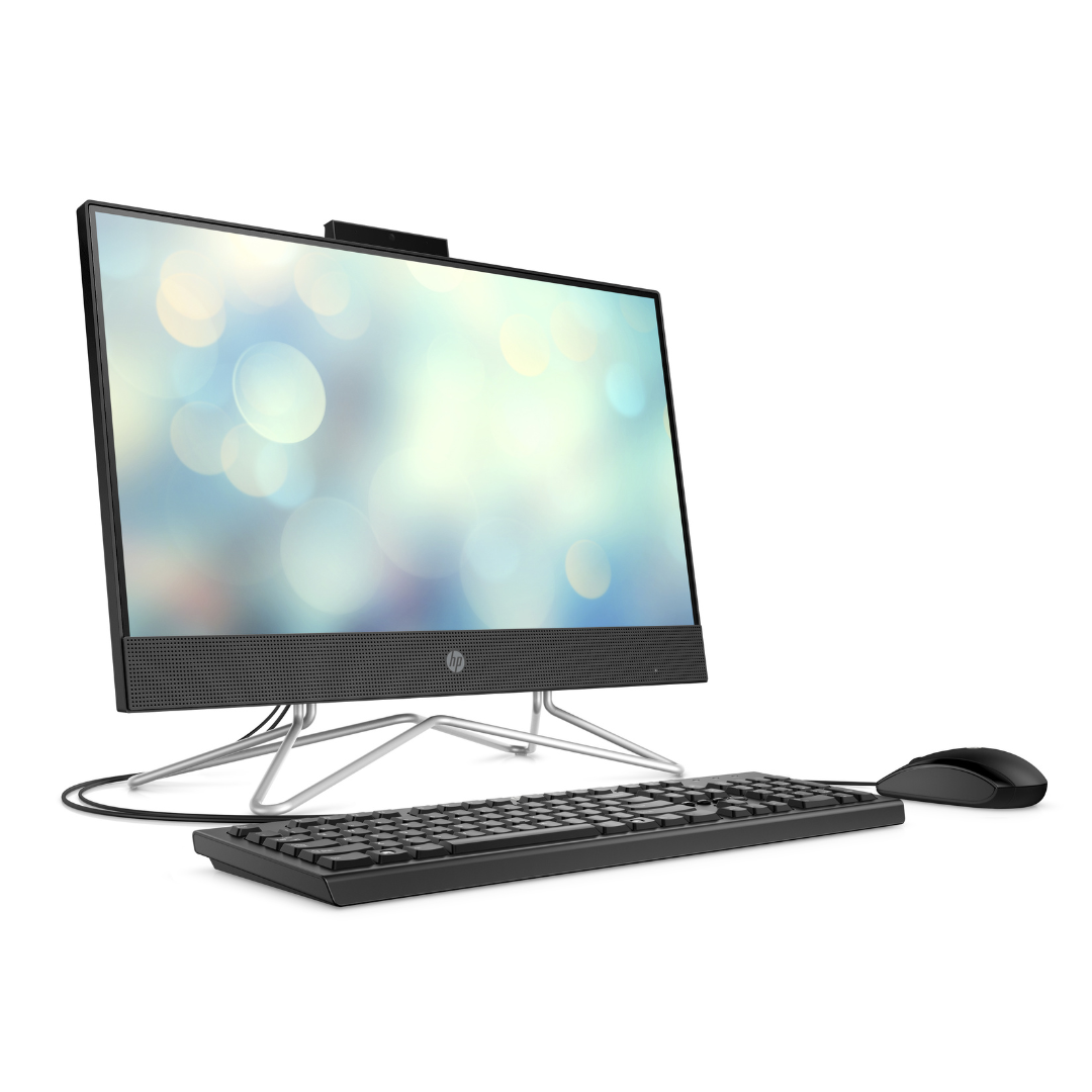  HP All-in-One, Core i3 1115G4, 4GB, 1TB HDD, Free DOS, 21.5″ FHD, USB Keyboard and Mouse, Jet Black – 60C61EA3
