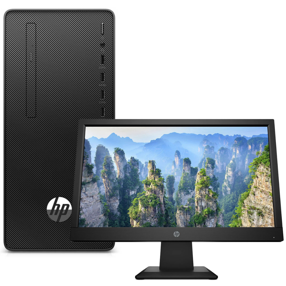 HP 290 G4 MT Intel Core i5 10th Gen 3.1GHz 4GB RAM 1TB HDD + 22'' Inches HD Display- 2T8D9ES0