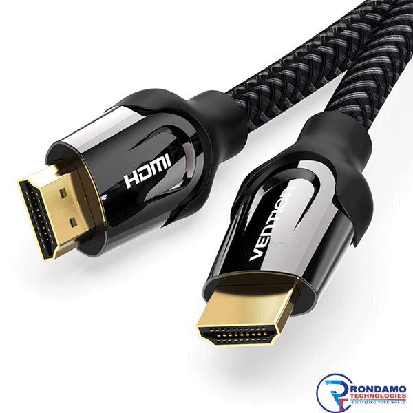 Vention 4K HDMI Cable HDMI 2.0 Cable High Speed 18Gbps,Nylon Braided,Support 3D 1080P,Ethernet and Audio Return (ARC), 15M- VEN-VAA-B05-B15002