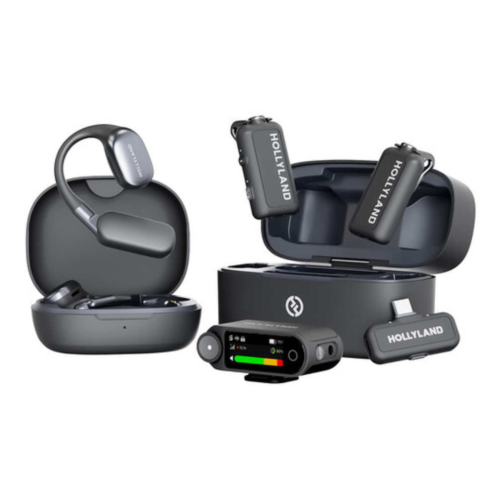 Hollyland LARK MAX Duo Wireless Mic Set + 2 Lav Mics