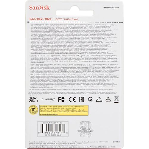 SanDisk Ultra® SDHC™ card  128GB-SDSDUNR-128G-GN3IN4