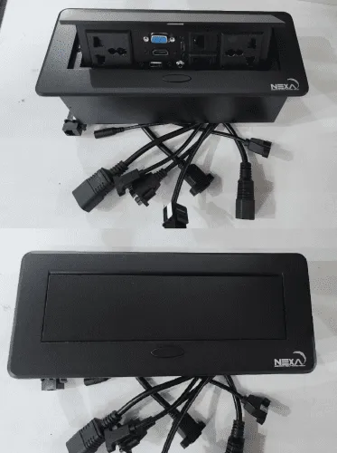 Nexa Black Pop-up Multifunction Socket with Cable Socket4
