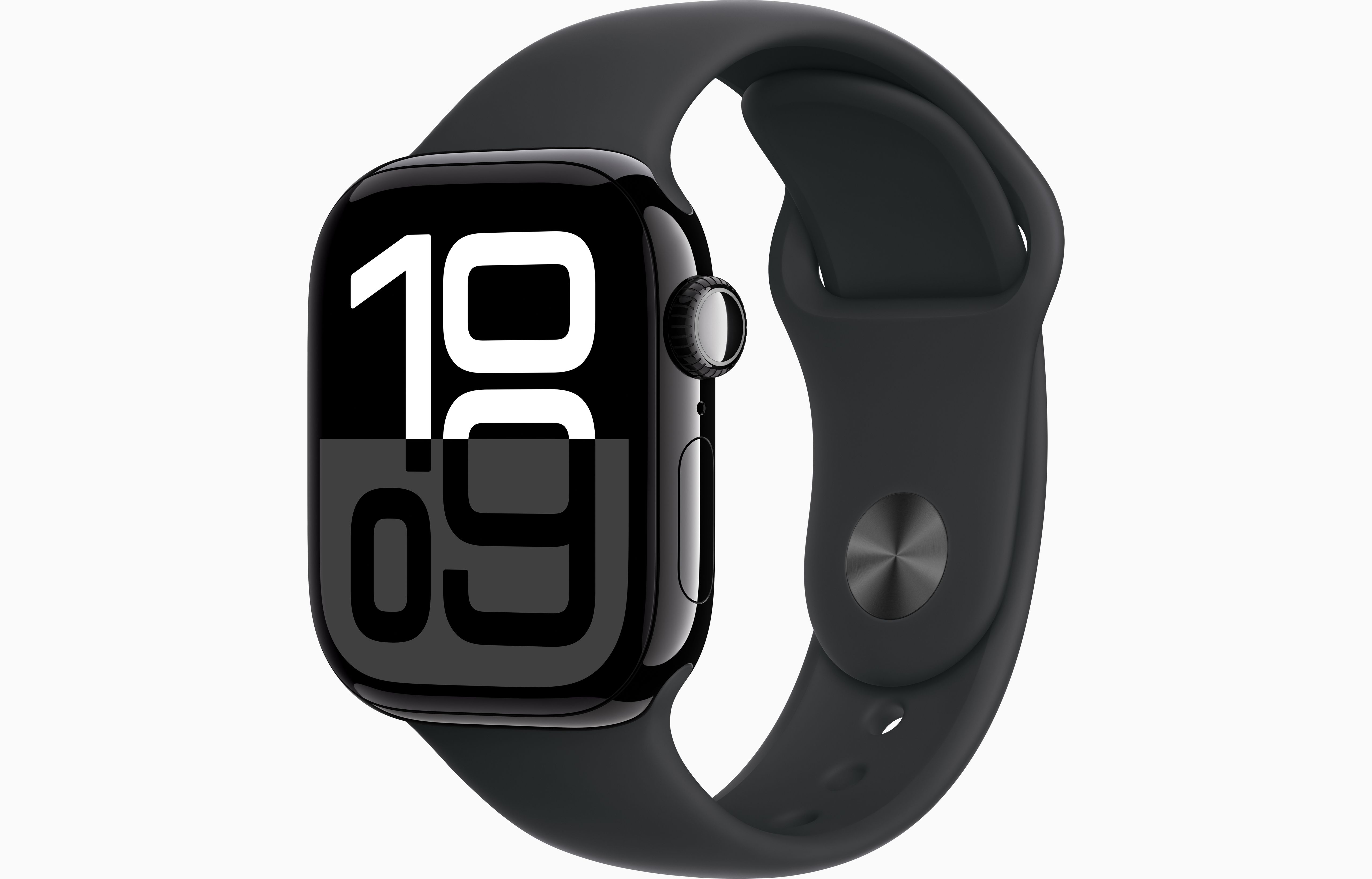 Apple Watch Series 10 42mm Jet Black Aluminium Case GPS + Cellular Sport Band (M/L)[Black]0