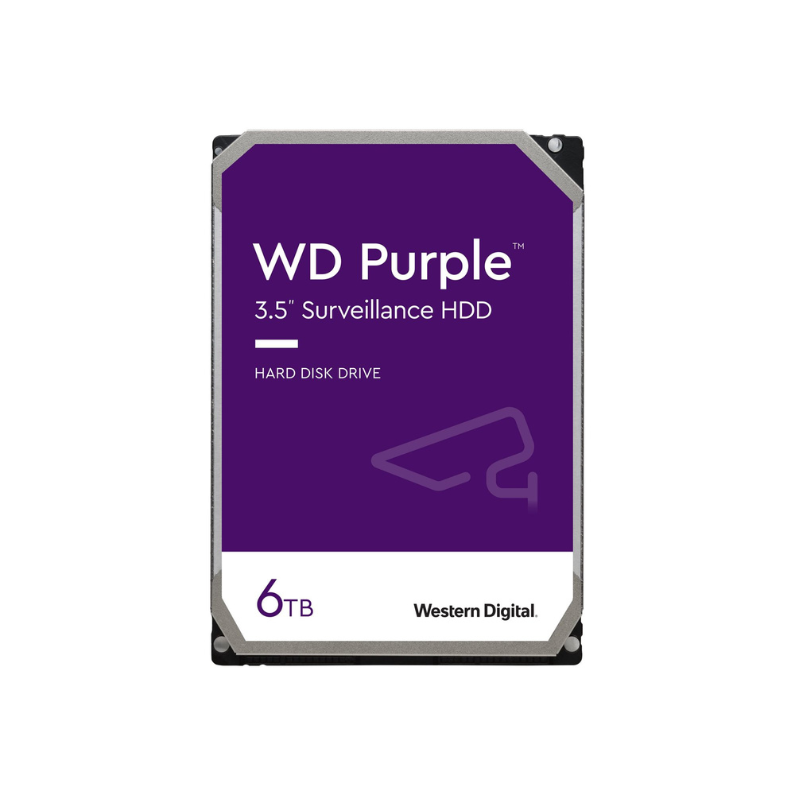 WD Purple 6TB Surveillance Hard Disk Drive - 5400 RPM Class SATA 6Gb/s 256MB Cache 3.5 Inch WD63PURZ2