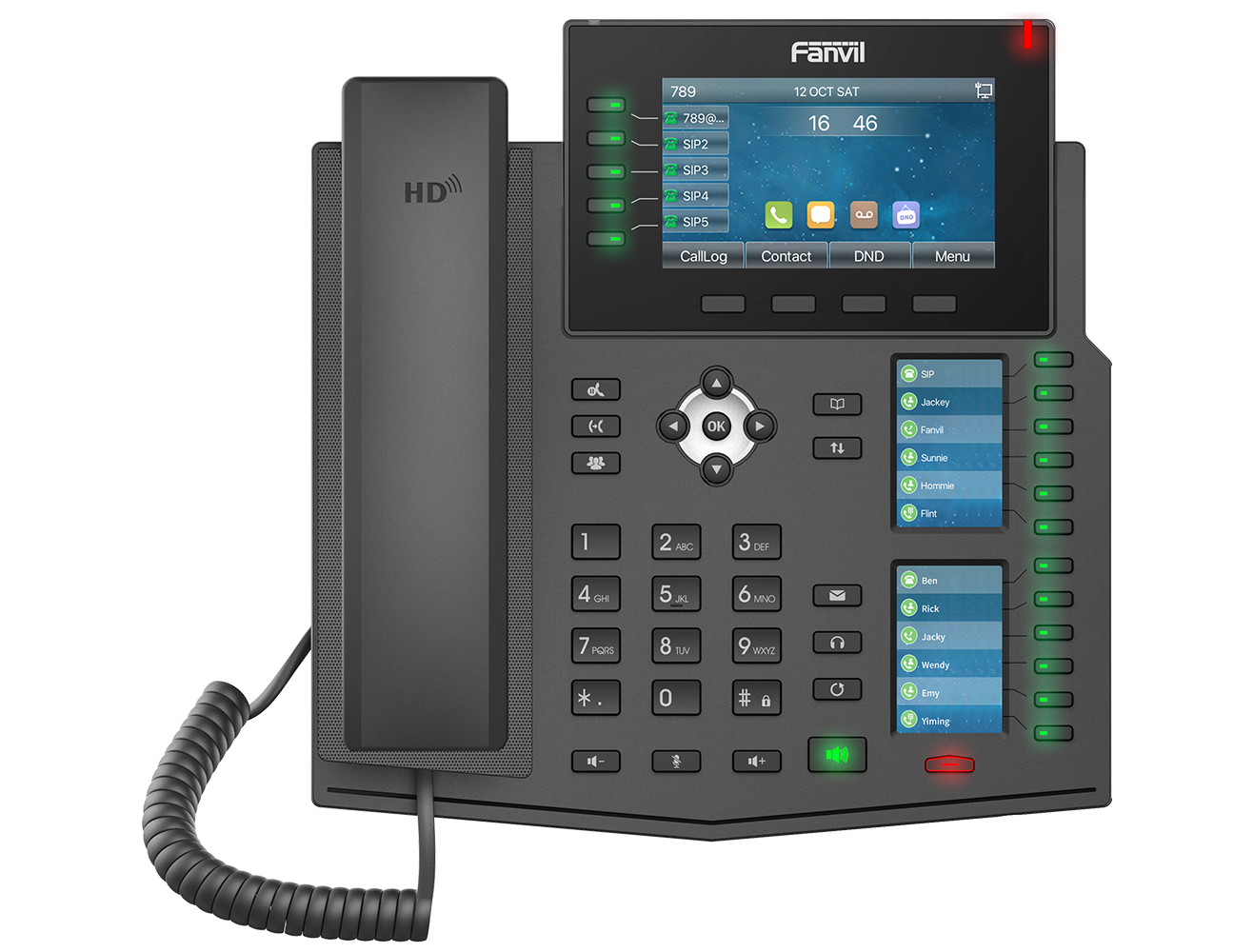 Fanvil X6U 6-Line Gigabit IP Phone – Premium VoIP Power