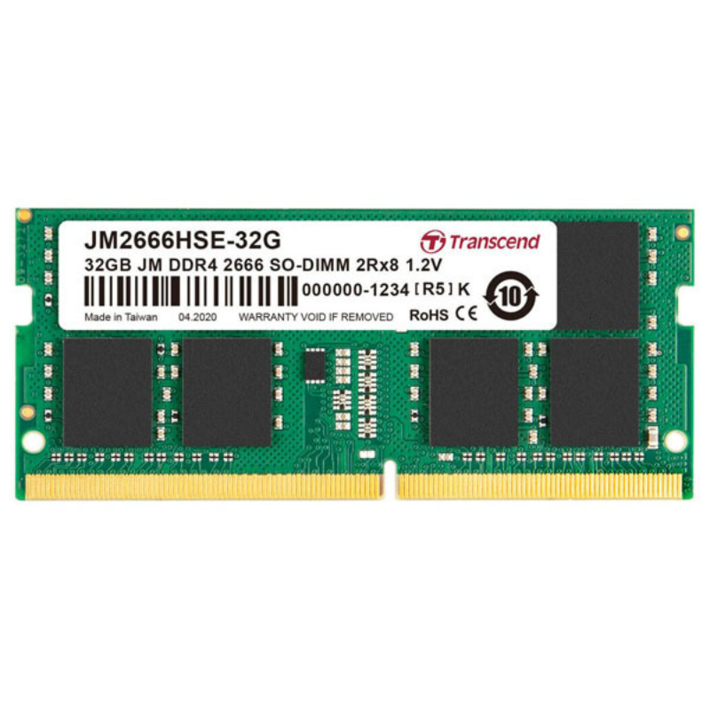 Transcend Laptop RAM DDR4 32GB 2666 – JM2666HSE-32G4