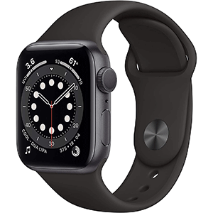 New Apple Watch Series 6 (GPS, 44mm) - Space Gray Aluminum Case with Black Sport Band