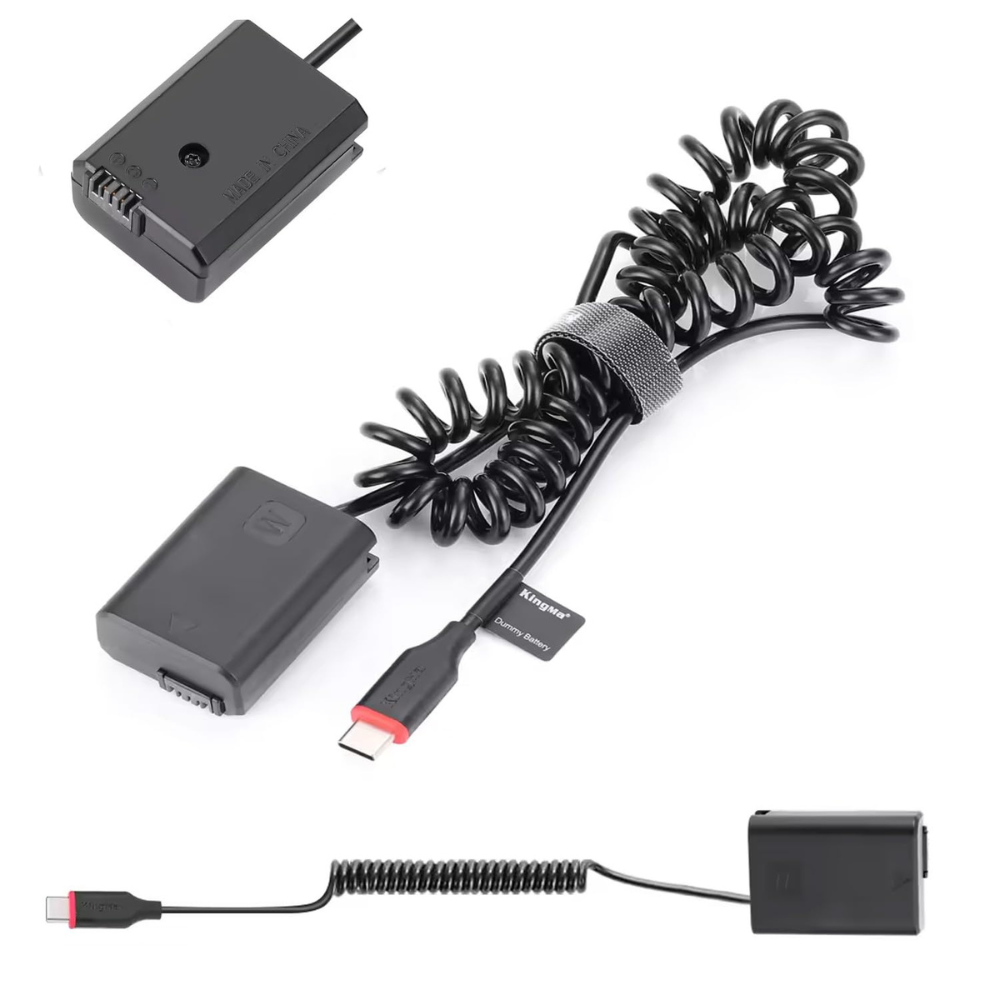 Caisi NP‑FW50 Type‑C Dummy Battery Power Adapter4