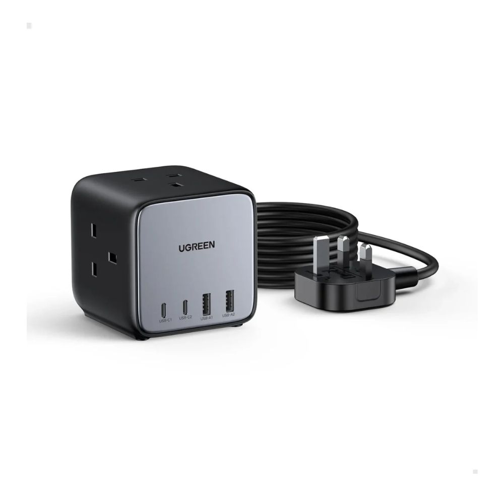 UGREEN DigiNest Cube Power Strip UK Black 1.8m - CD268-UG-90906