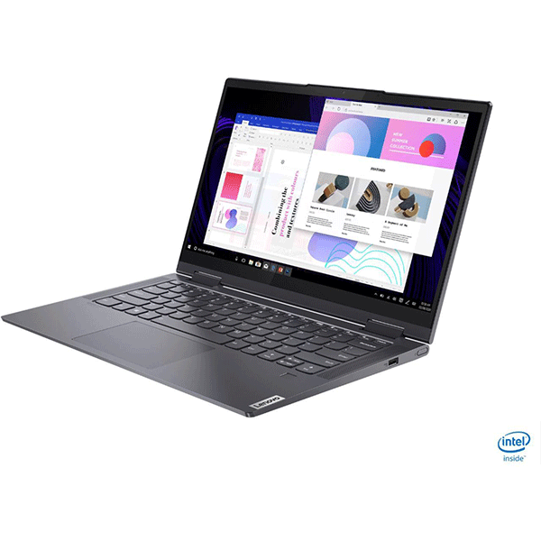 Lenovo - Yoga 7i 2-in-1 14Inches Touch Screen Laptop - Intel Evo Platform Core i7 - 12GB Memory - 512GB Solid State Drive - Slate Grey (82BH0002US)3