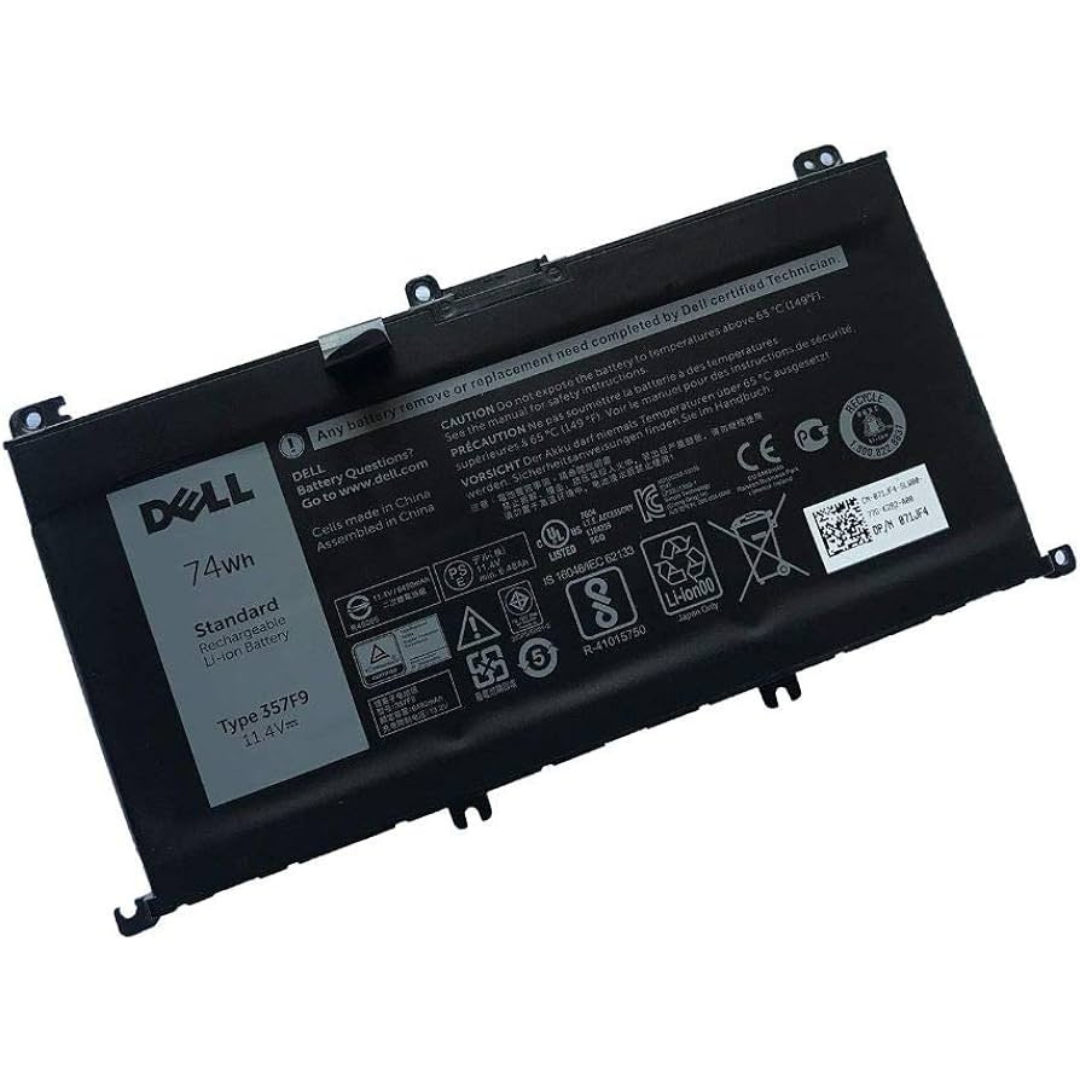 Original 74Wh Dell Inspiron 15 Gaming 7566 battery3