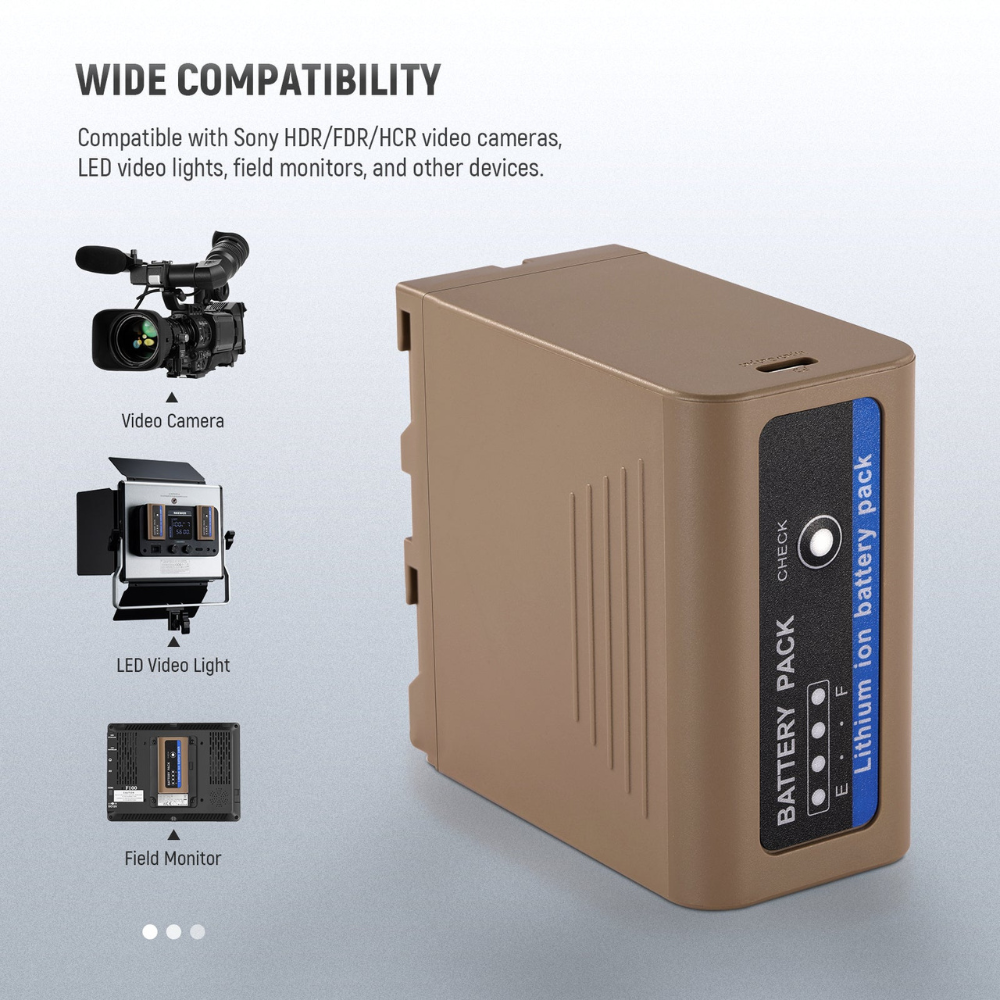 Caisi NP-F970H Rechargeable Battery Pack – Type-C 3