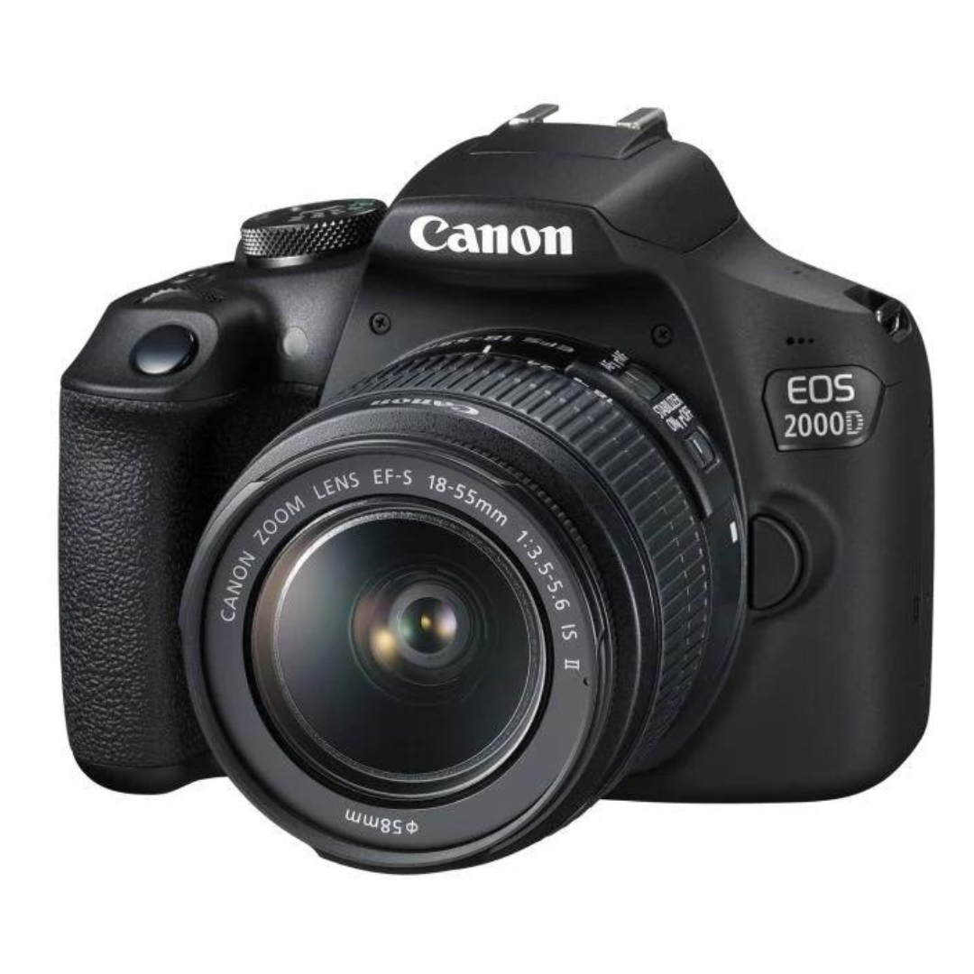 Canon EOS 2000D DSLR Camera with EF-S 18-55 mm f/3.5-5.6 IS III Lens, Black3