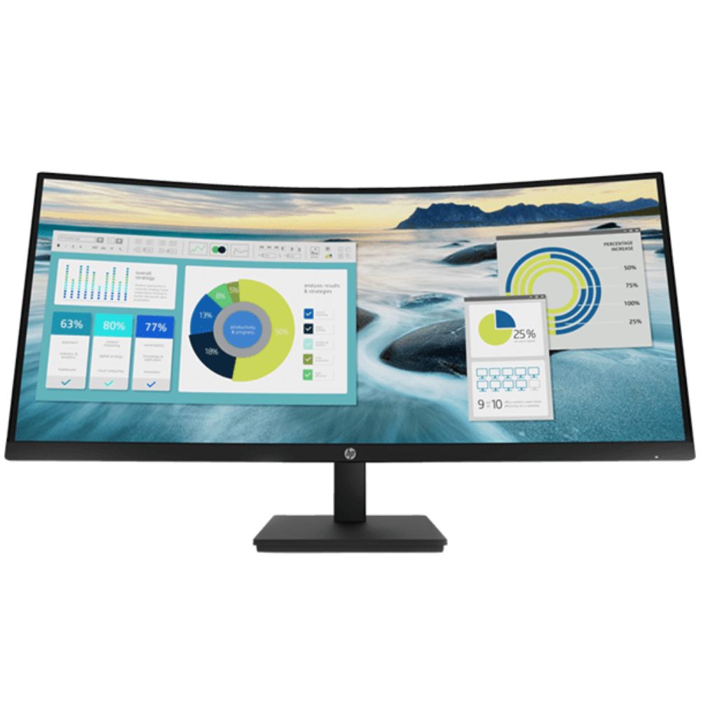 HP P34hc G4 WQHD USB-C Curved Monitor 34″– 21Y56AS