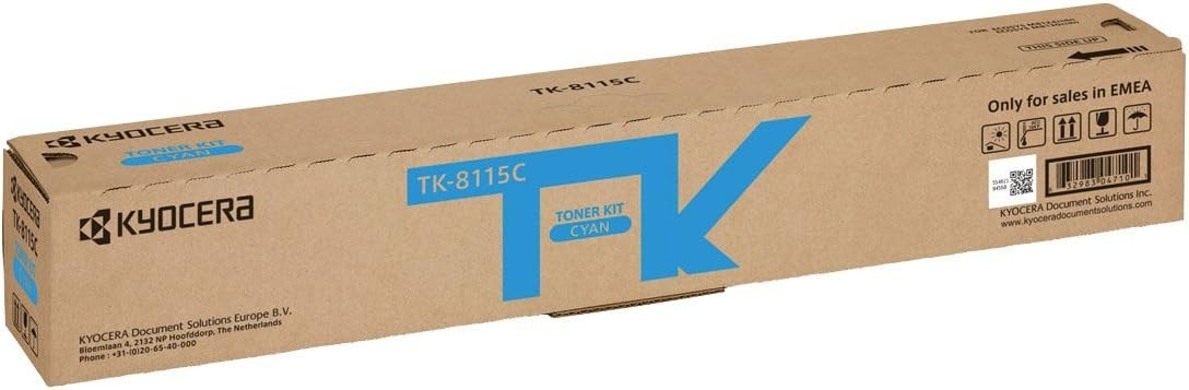 KYOCERA TK-8115C CYAN ORIGINAL TONER - 1T02P3CNL03