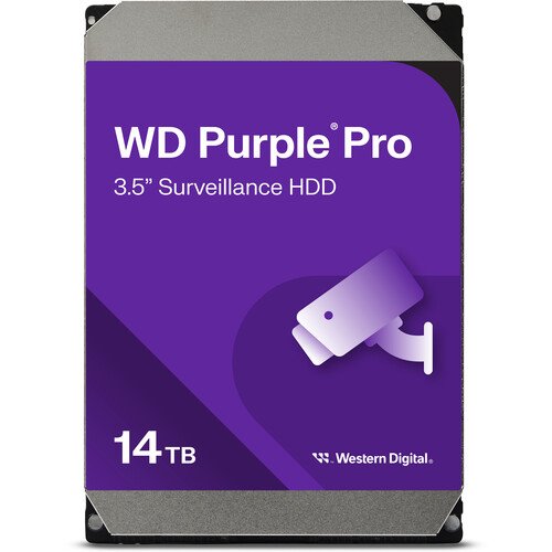 WD Purple Surveillance Hard Drive 14TB, 512MB - WD140PURZ