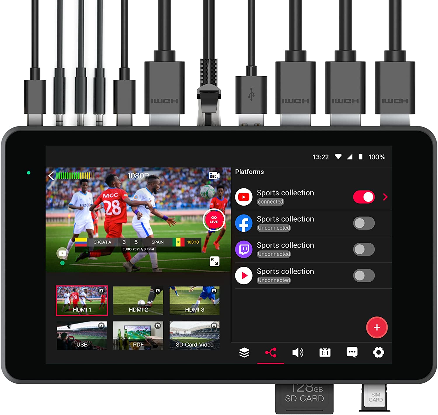 YoloLiv YoloBox Ultra – Portable Multi-Camera Encoder/Switcher/Monitor/Recorder in One