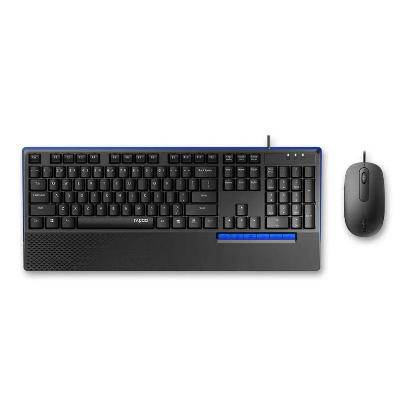 Rapoo Wired Optical Mouse & Keyboard Combo NX20004