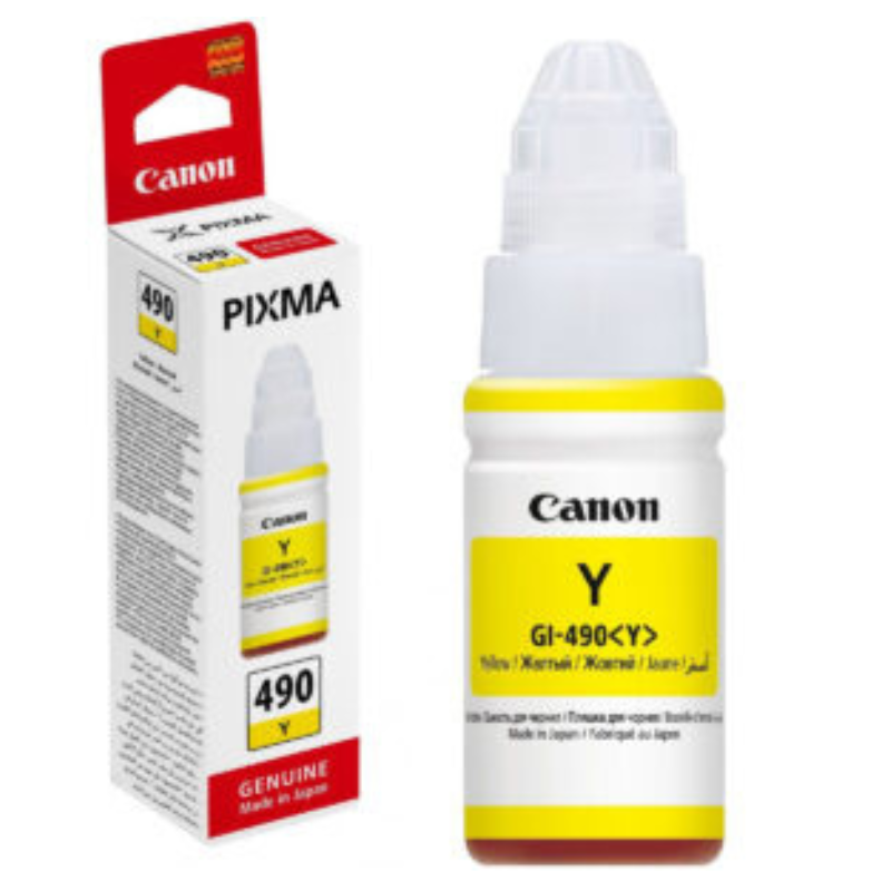 Canon GI-490 Yellow Ink Bottle0