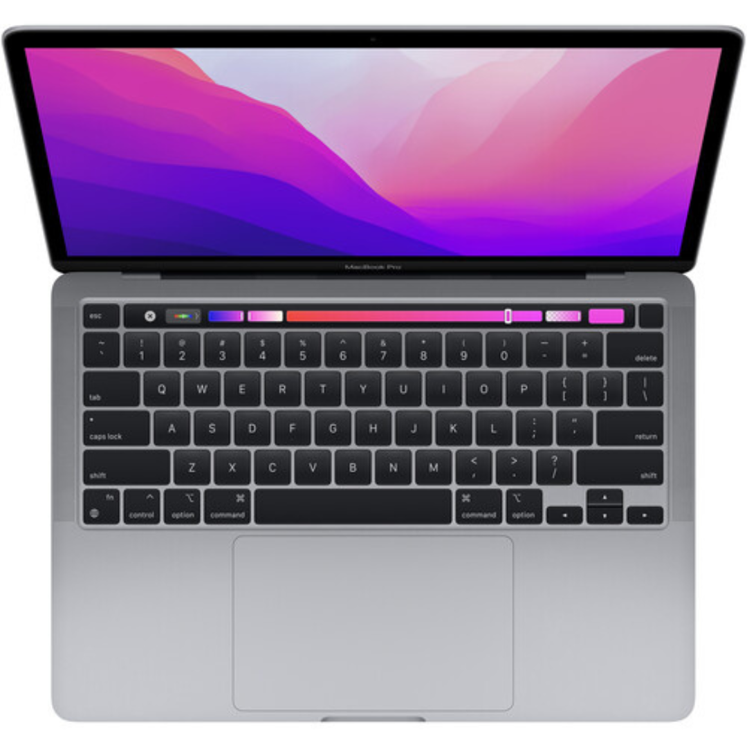 Apple MacBook Pro M2 Chip Next Gen- 8 Core CPU- 10 Core GPU 8GB RAM, 512GB SSD, 13.3'', MacOS Monterey 12, TouchBar and Touch ID, Backlit Keyboard- MNEJ3LL/A