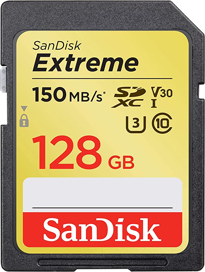 SanDisk Extreme SDXC Card 128GB (SDSDXV5-128G-GNCIN) 