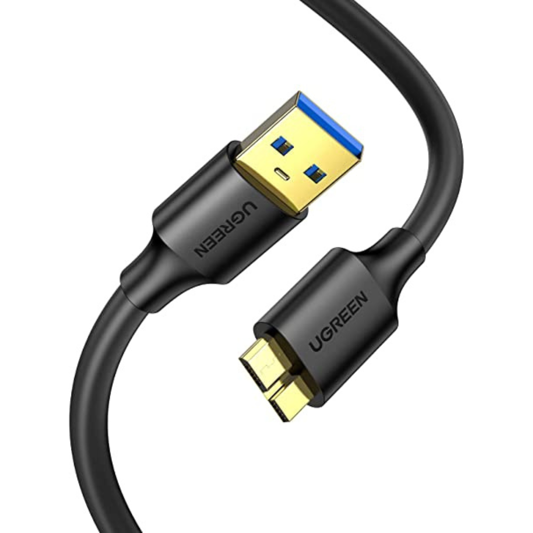 UGREEN USB-A 3.0 to Micro USB 3.0 Male Cable 0.5m (Black) – UG-108403