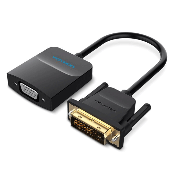 Vention DVI to VGA Converter 0.15M Black Metal Type - EBBBB