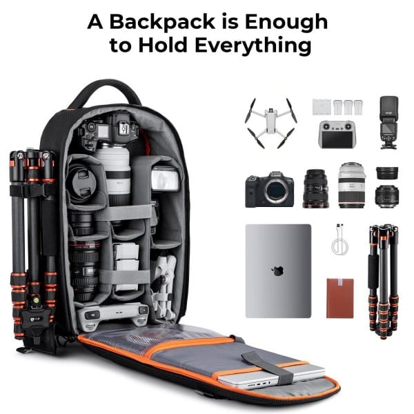K&F KF13.140 Multifunctional backpack (black)4