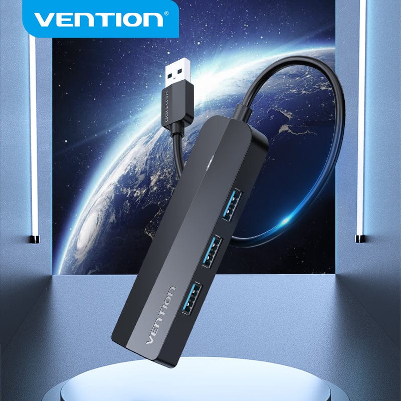 Vention 3-Port USB 3.0 Hub with Gigabit Ethernet Adapter 0.15M Black4