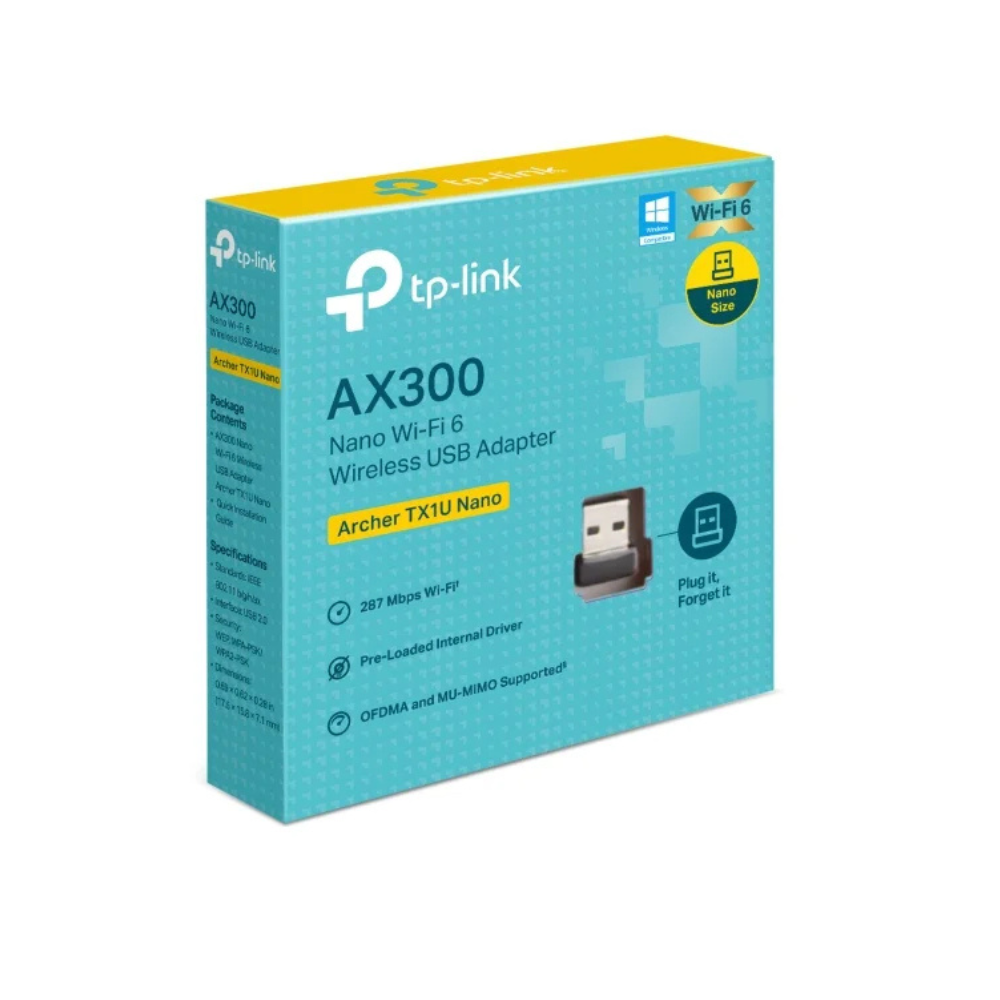 TP-Link TL-ARCHER TX1U NANO AX300 Nano Wi-Fi 6 Wireless USB Adapter