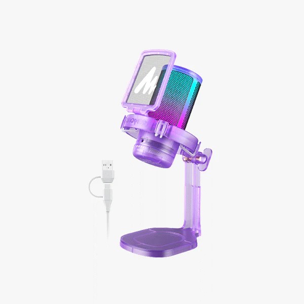 MAONO DGM20 GamerWave Condenser USB Gaming RGB Microphone