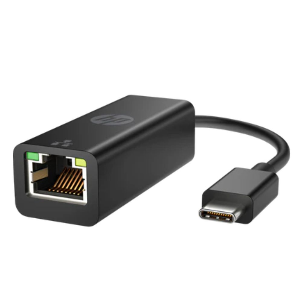HP USB-C to RJ45 Adapter – Black – V7W66AA