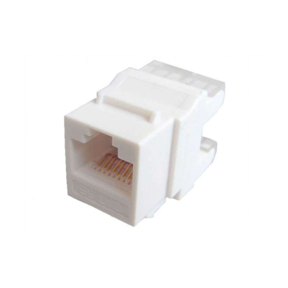 NKJ-C6WHI1B21 – Cat6 UTP Keystone Jack White2