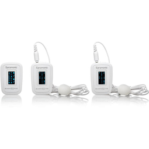 Saramonic Blink 500 Pro B2 2-Person Digital Camera-Mount Wireless Omni Lavalier Microphone System (2.4 GHz, White)4