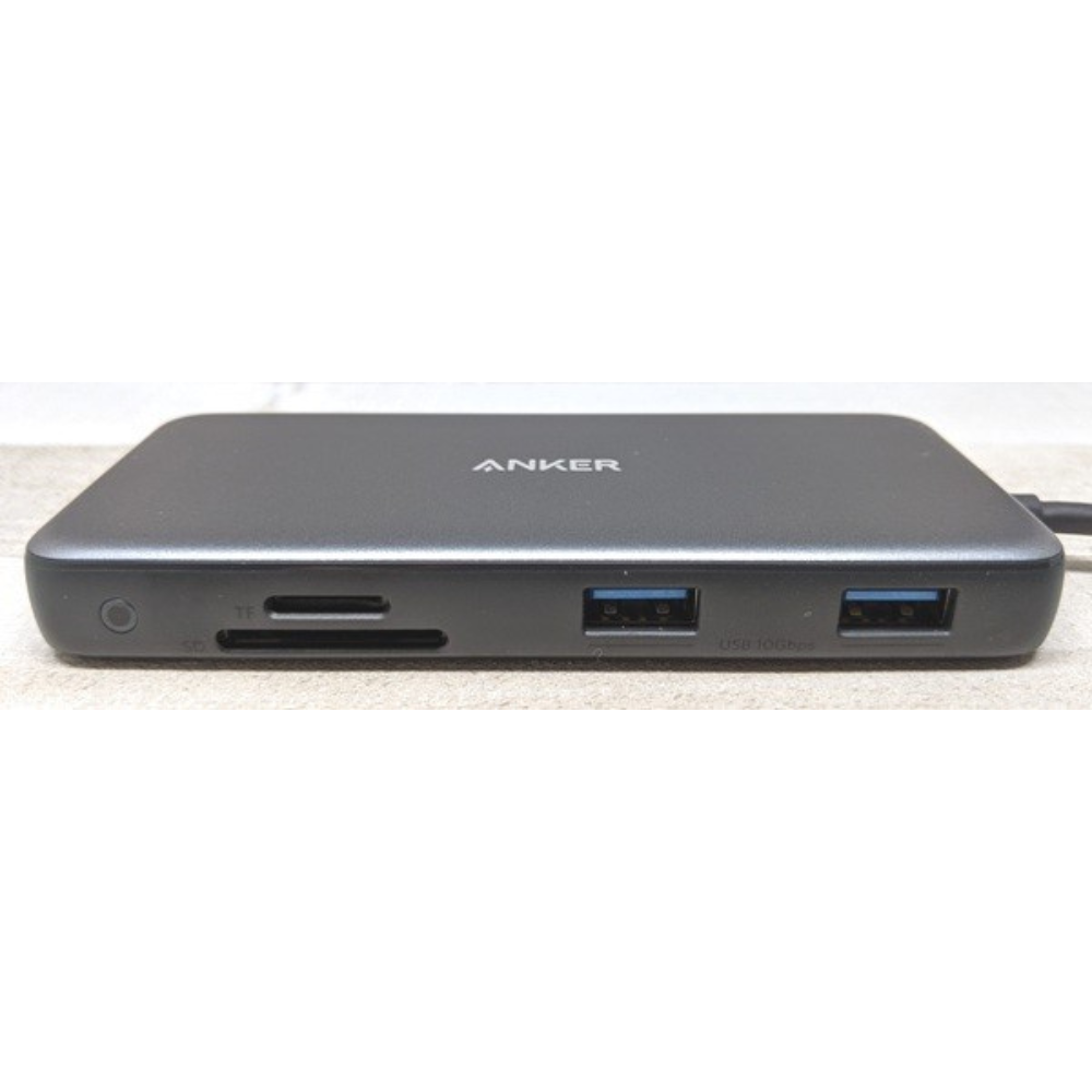 Anker USB C Hub, 555 USB-C Hub (8-in-1), with 100W Power Delivery, 4K 60Hz HDMI Port, 10Gbps USB C and 2 USB A Data Ports, Ethernet Port, microSD and SD Card Reader- A8383HA14