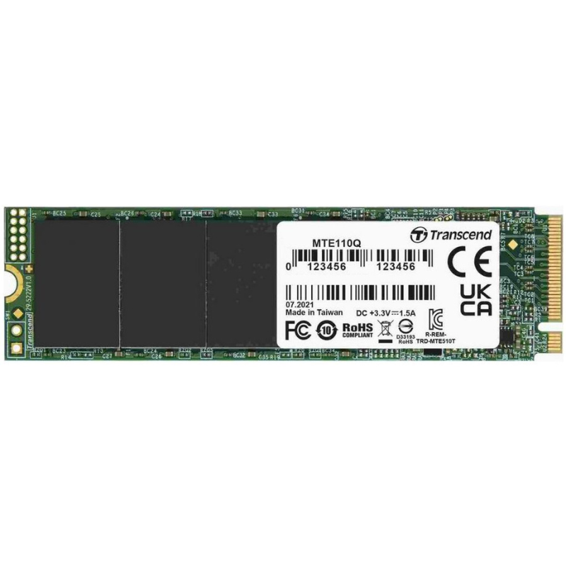 Transcend 110Q Internal SSD M.2 PCIe Gen 3*4 NVMe 2280 – 1TB – TS1TMTE110Q2