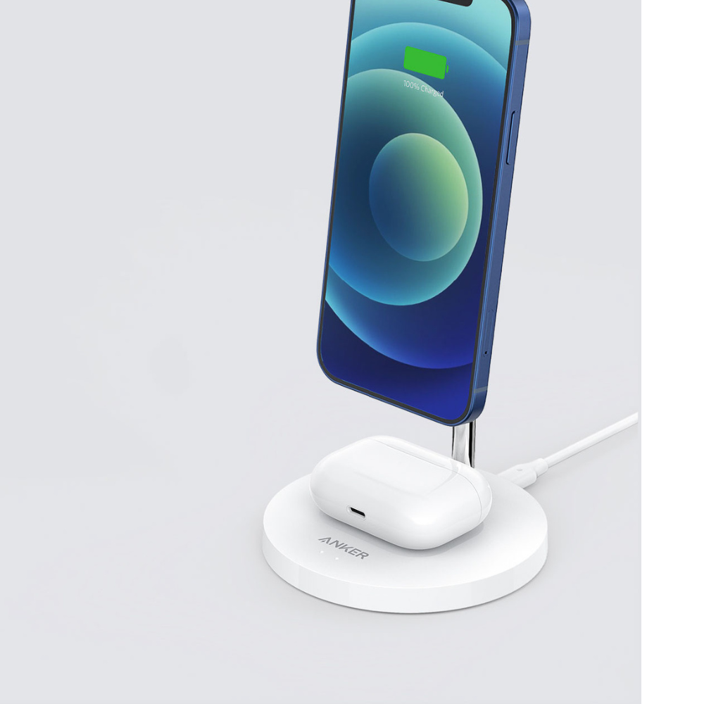 Anker PowerWave Magnetic 2-in-1 Wireless Charging Stand Lite 3
