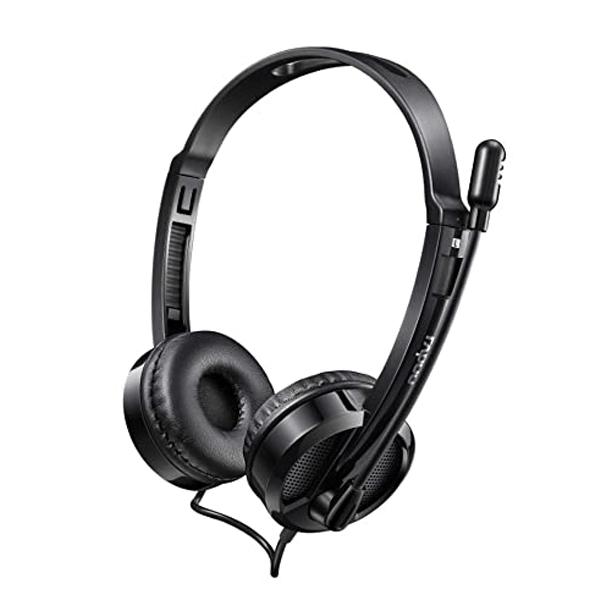 RAPOO H100 WIRED STEREO HEADSET WITH MICROPHONE (3.5MM JACK)