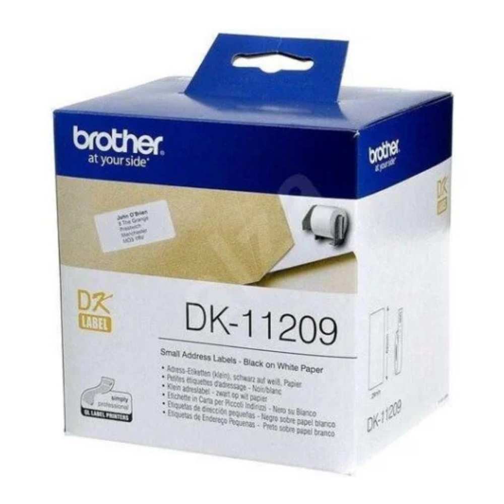 Brother DK-11209 Black On White Tape2