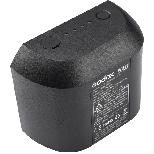 Godox WB26 Rechargeable Lithium-Ion Battery Pack for AD600Pro Flash (28.8V, 2600mAh)2