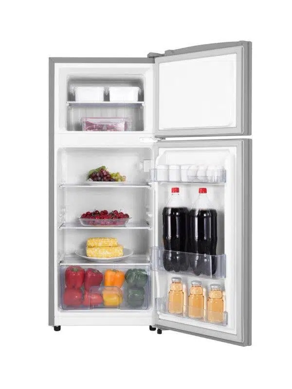 Hisense REF120DR 120L Double Door Fridge – Silver0