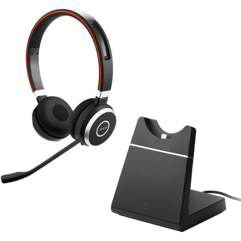 Jabra Evolve 65 With Charging Stand MS Stereo Wireless Headset - 6599-823-3993