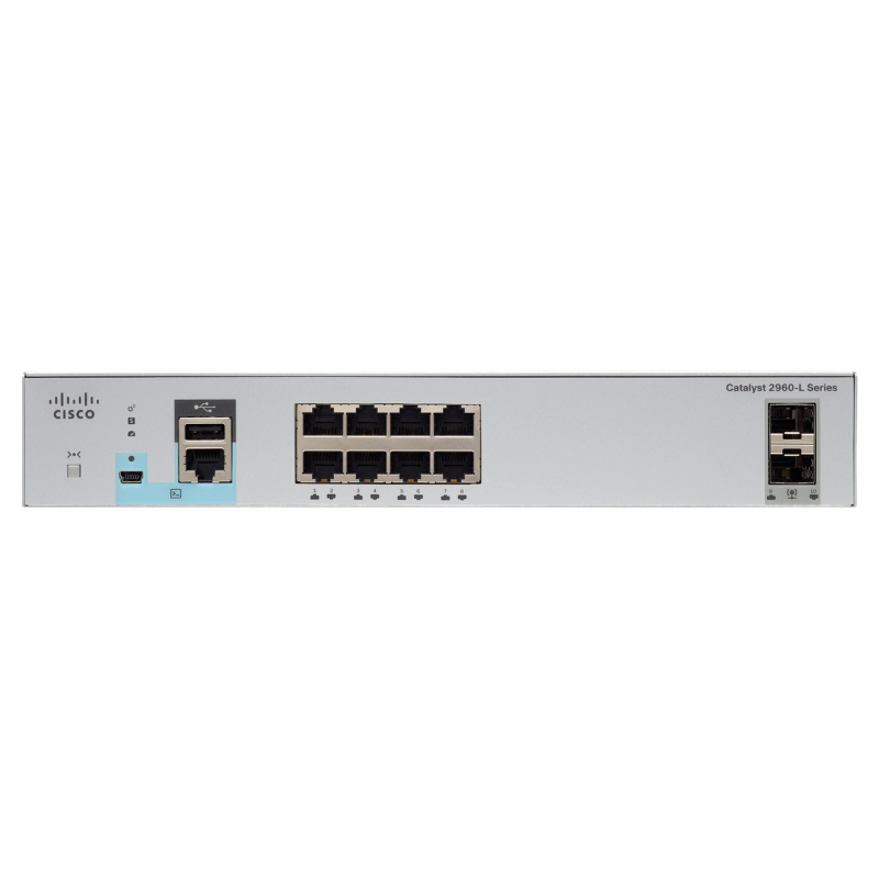 Cisco WS-C2960L-8TS-LL 8 Port Ethernet Switch- WS-C2960L-8TS-LL0