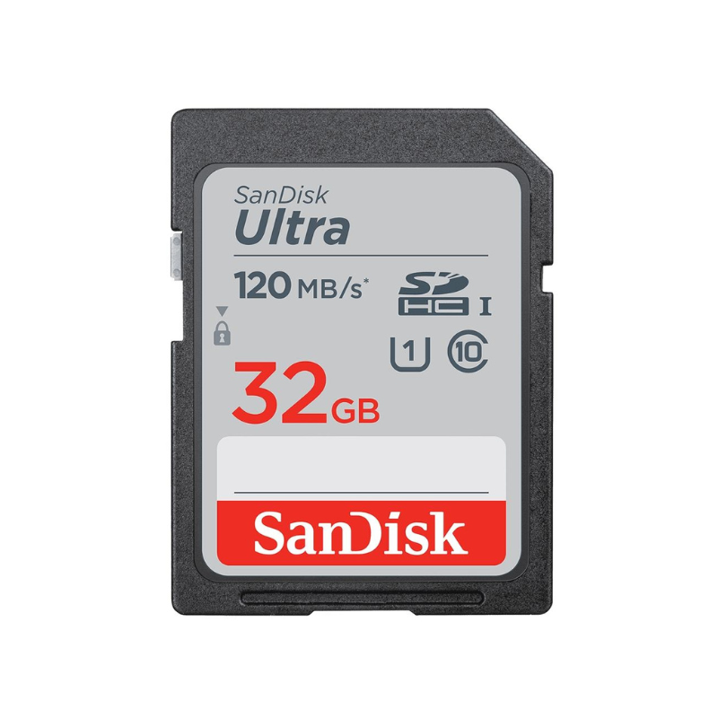SanDisk 32GB Ultra SDHC UHS-I Memory Card - 120MB/s, C10, U1, Full HD, SD Card - SDSDUN4-032G-GN6IN2