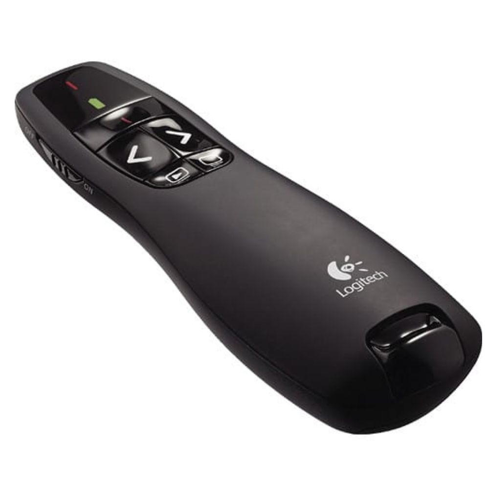 LOGITECH R400 WIRELESS PRESENTER WITH LASER POINTER - BLACK 910-001356