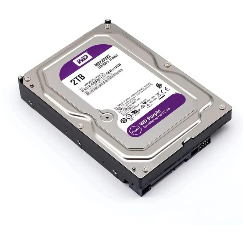 WD Purple Surveillance Hard Drive – 2 TB, 64 MB, 5400 rpm – WD22PURZ3