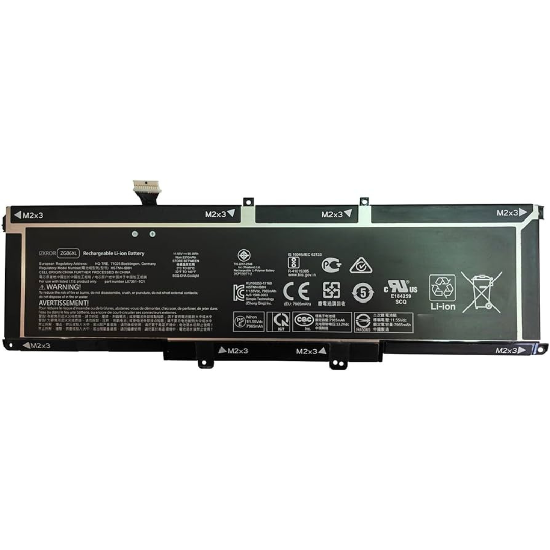 95.9Wh HP EliteBook 1050 G1 ZG06XL 11.55V battery