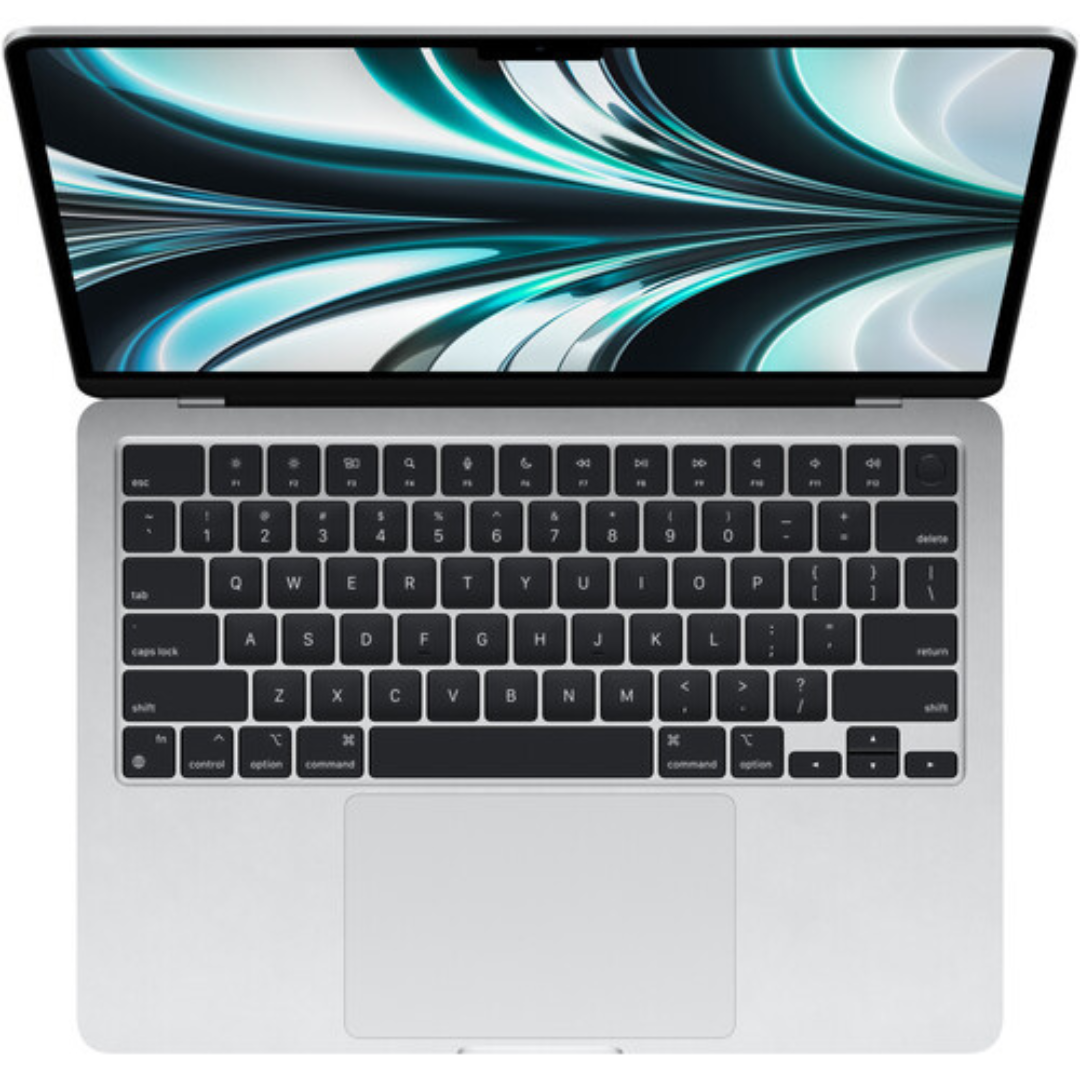 Apple MacBook Air M2 Chip 8-core CPU - 10 Core GPU, 8GB RAM, 256GB SSD, 13.6'' 1080P FHD camera, Fingerprint reader, Backlit keyboard- MLXY3LL/A2